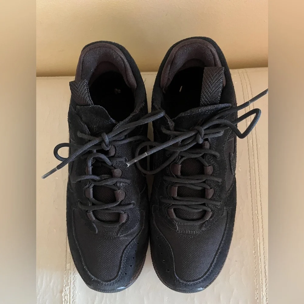Nike Air Force 1 Wild 'Velvet Brown' Black Sneakers size 6.5